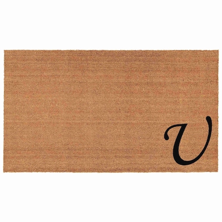 Calloway Mills Monogram Door Mat, Black, Natural, 24 in W x 36 in L 153622436U